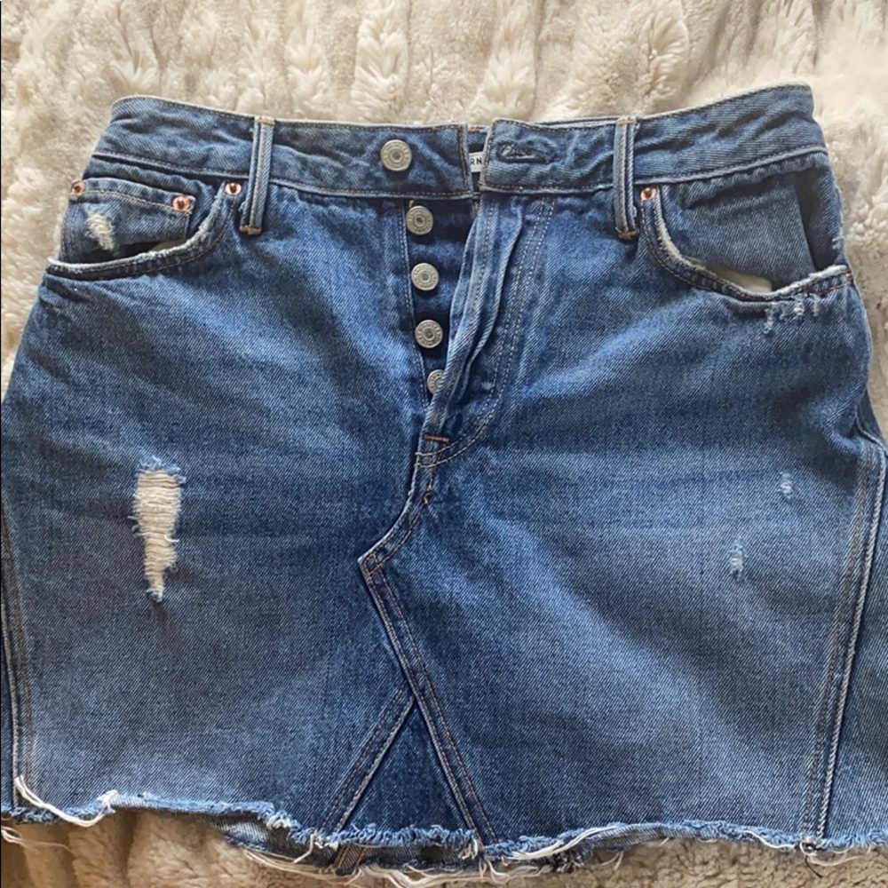 GRLFRND denim skirt! Worn once!!